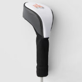 Retro-Signatur-Monogramm Golf Headcover (angewinkelt)