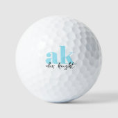 Retro-Signatur-Monogramm Golfball (Vorderseite)