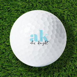 Retro-Signatur-Monogramm Golfball