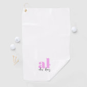 Retro-Signatur-Monogramm Golfhandtuch (Insitu)