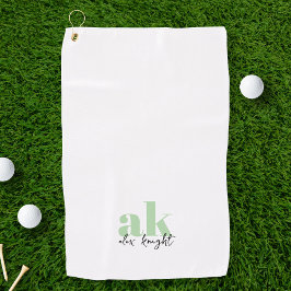 Retro-Signatur-Monogramm Golfhandtuch