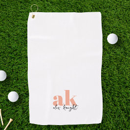 Retro-Signatur-Monogramm Golfhandtuch