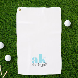 Retro-Signatur-Monogramm Golfhandtuch