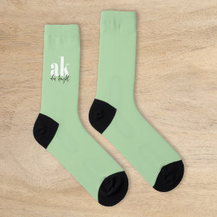 Retro-Signatur-Monogramm Socken