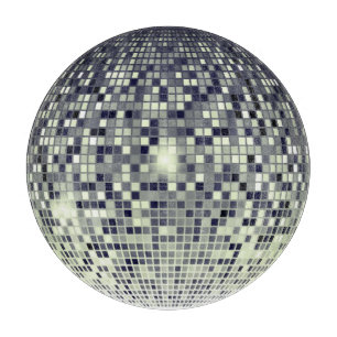 Retro Silber Disco Kugel Schneidbrett Schneidebrett