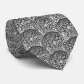 Retro-Silber-Diskokugel-Muster-Halstuch Krawatte (Gerollt)