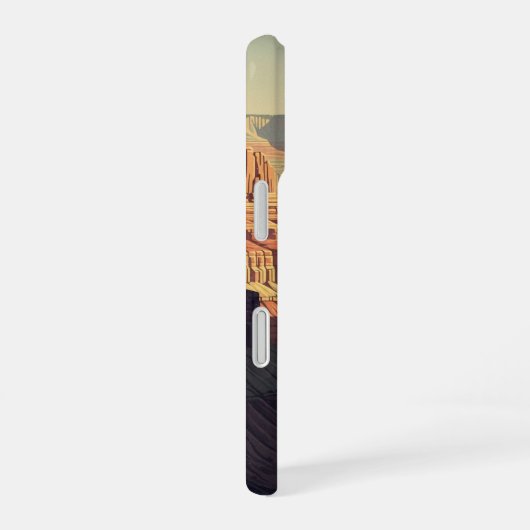 Retro Silent Canyon iPhone 16 Hülle (Rechte Seite)