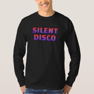Retro Silent Disco Kunst, Dichtung und Musik T-Shirt