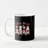 Retro Silent Night Xmas Nurse Christmas Doctor Er  Kaffeetasse (Links)