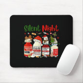 Retro Silent Night Xmas Nurse Christmas Doctor Er  Mousepad (Mit Mouse)