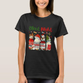 Retro Silent Night Xmas Nurse Christmas Doctor Er T-Shirt (Vorderseite)