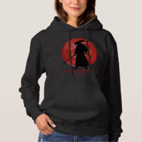Retro-Silhouette Samurai - Samurai-Zitat über den