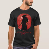 Retro-Silhouette Samurai - Zitat über den Geist vo T-Shirt (Vorderseite)