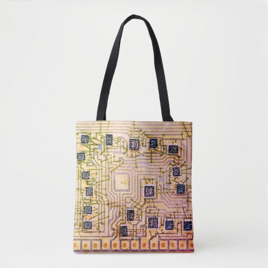 Retro-Silicon-Chip Tasche (Vorderseite)