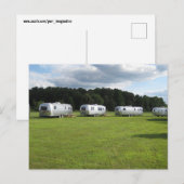 RETRO SILVER CAMPER CAMPBODPOSTKARTEN POSTKARTE (Vorne/Hinten)