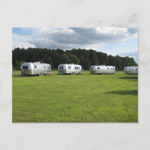 RETRO SILVER CAMPER CAMPBODPOSTKARTEN POSTKARTE