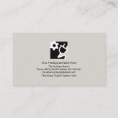 Retro Silver Electronic Circuit Layers Electrician Visitenkarte (Rückseite)