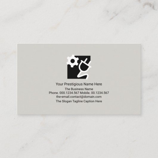 Retro Silver Electronic Circuit Layers Electrician Visitenkarte (Rückseite)