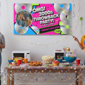 Retro Silvester 2000er Throwback Party Banner