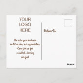 Retro Silvester Party - Einladung Postkarte (Rückseite)