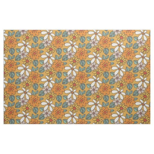 Retro Simple Floral Pattern Stoff (Fat Quarter (45,7 x 55,9 cm))