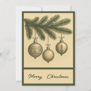 Retro Simple Trendy Elegante Weihnachten