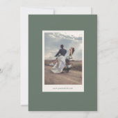 Retro Simple Typo Script Wedding speichern Sie das Save The Date (Rückseite)