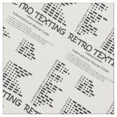 Retro Simse International Morse Code Geek Spaß Stoff (Nahaufnahme)