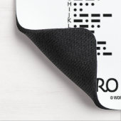 Retro simsen Sie (Internatonal Morsealphabet) Mousepad (Ecke)