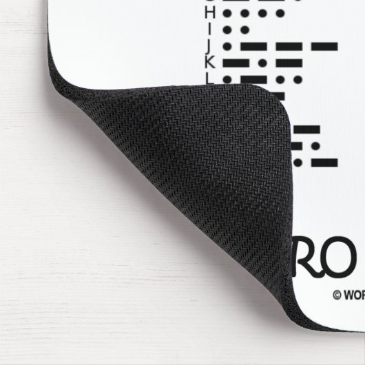 Retro simsen Sie (Internatonal Morsealphabet) Mousepad (Ecke)