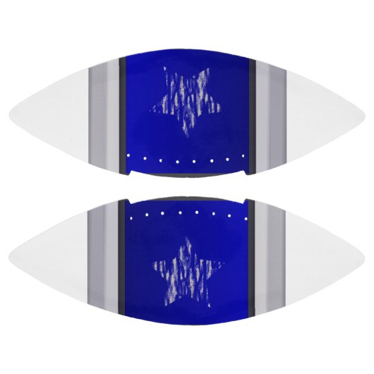 Retro Single Star 2 Panel Blue Design Football (Paneele)