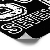 Retro Six Seven Numbers Clever Humor 6 7 Meme Mens Poster (Ecke)