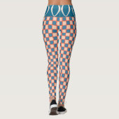 Retro Sixties California Checkerboard Wave Leggings (Rückseite)