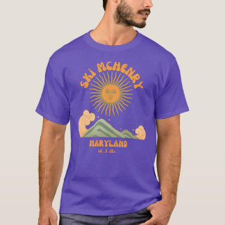 Retro Sixties Ski McHenry T-Shirt