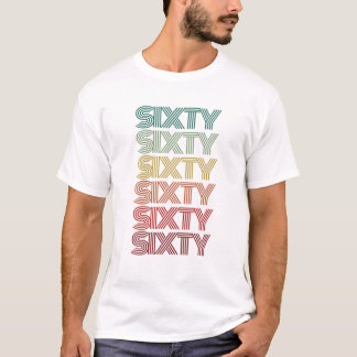 Retro SIXTY Vintage 60. Geburtstag Hallo 60er Jahr T-Shirt