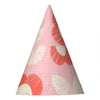 Retro skandinavische stilisierte bläserne Naht Partyhütchen