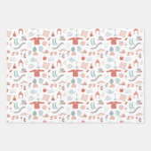 Retro-skandinavische Weihnachten Geschenkpapier Set (Vorderseite 3)