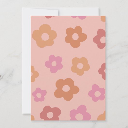 Retro Skate Five ist ein Vibe Groovy zum Geburtsta Einladung (Rückseite)