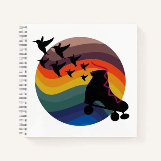 Retro-Skate kostenlos Notizblock (Vorderseite)