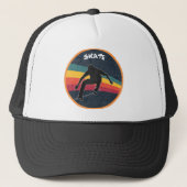 Retro Skate Skater 80er Skateboarder Skateboarden Truckerkappe (Vorderseite)