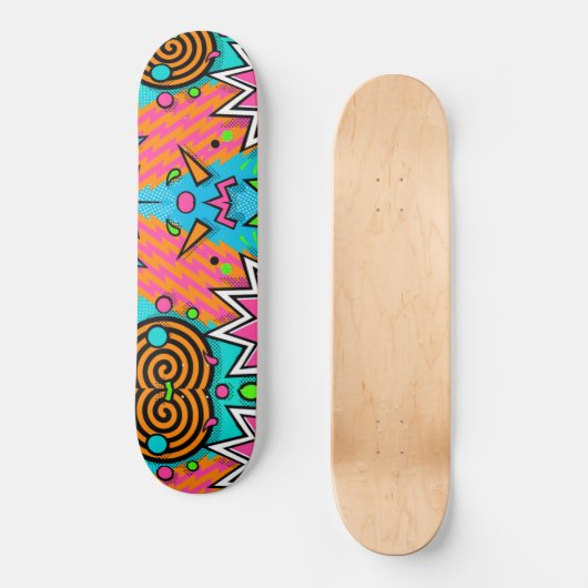 Retro Skateboard (Vorderseite)