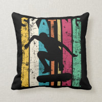 Retro Skateboard Jump Skaten Silhouette
