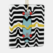 Retro-Skateboard Keramikornament (Rechts)