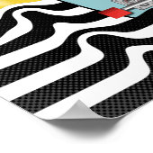 Retro-Skateboard Poster (Ecke)