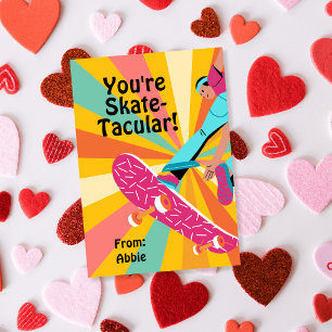 Retro-Skateboard-Valentinsgruß Einladung