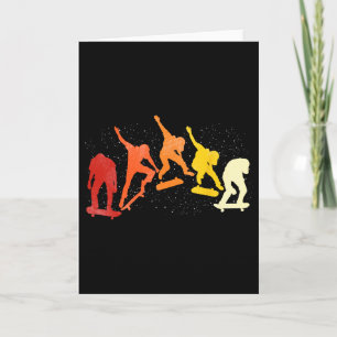 Retro-Skateboarder Skate Skateboard Skater Skate Karte