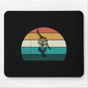 Retro Skateboarder - Vintage Skateboard Skater Sk8 Mousepad