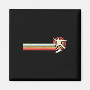 Retro-Skateboarding-Action-Sport Longboard Vintage Magnet