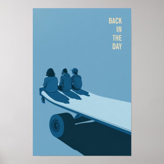 Retro-Skateboarding-Plakat Poster (Vorne)