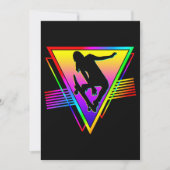 Retro-Skateboarding-Skater Einladung (Vorderseite)